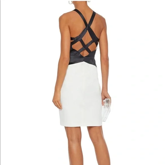 NWT- HALSTON Sleeveless Round Neck Dress - Picture 3 of 16